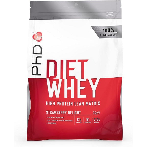 PhD Diet Whey, Strawberry Delight - 2000g
