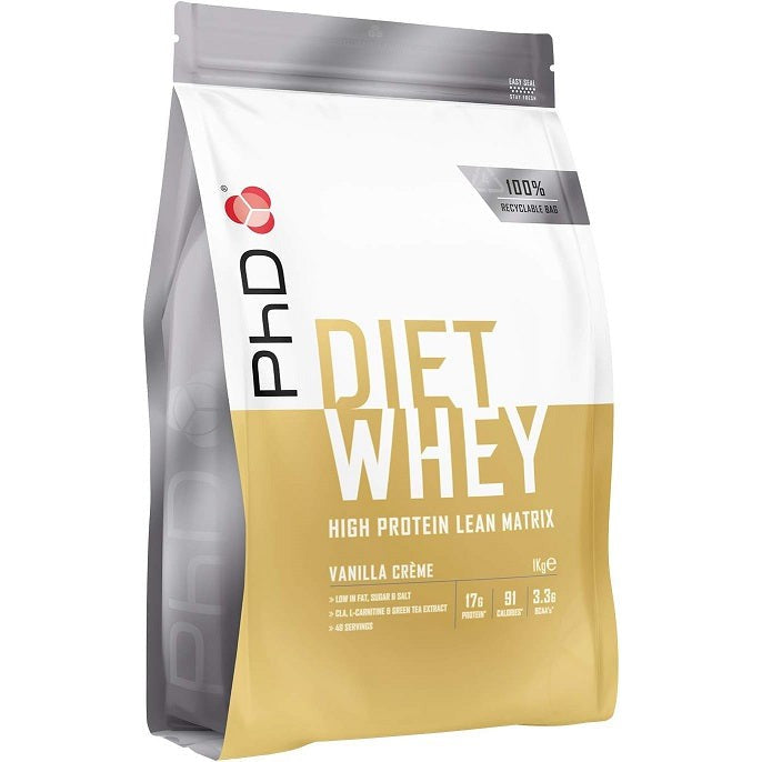 PhD Diet Whey, Vanilla Creme - 1000g