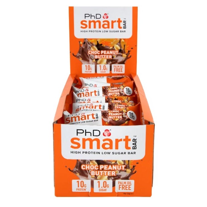 PhD Smart Bar, Choc Peanut Butter - 24 x 32g