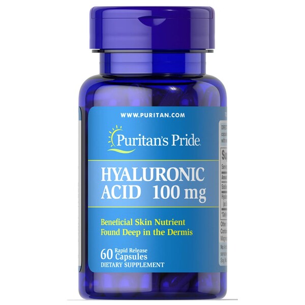 Puritan's Pride Hyaluronic Acid, 100mg - 60 caps