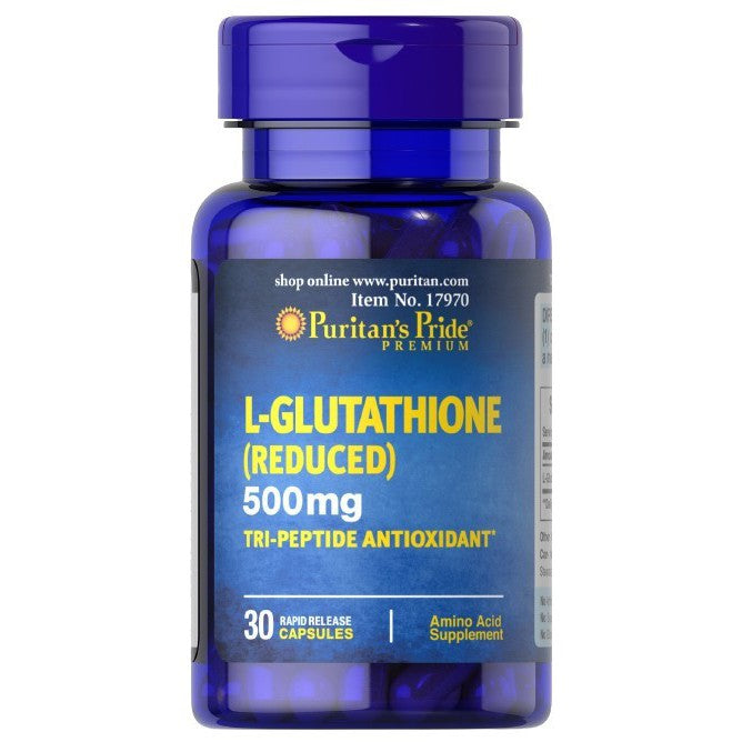 Puritan's Pride L-Glutathione Reduced, 500mg - 30 caps
