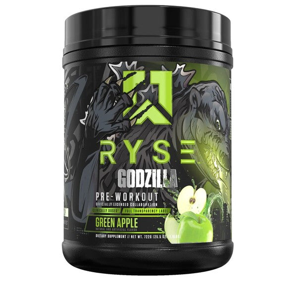 RYSE Godzilla Pre-Workout, Green Apple - 722g