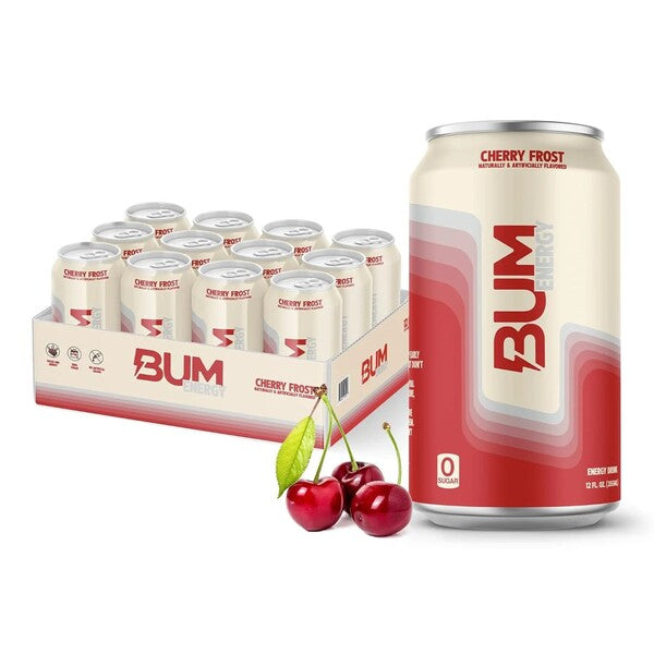 Raw Nutrition Bum Energy, Cherry Frost - 12 x 355 ml.