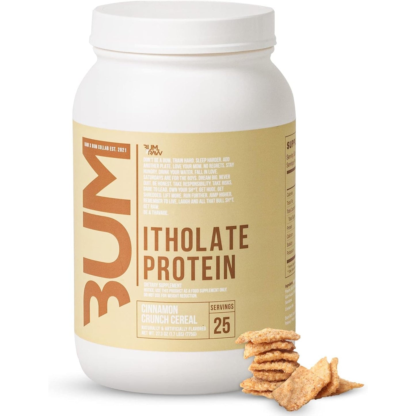 Raw Nutrition CBUM Itholate Protein, Cinnamon Crunch Cereal - 775g