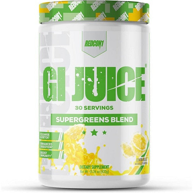 Redcon1 GI Juice Supergreens Blend, Lemon Blast - 432g