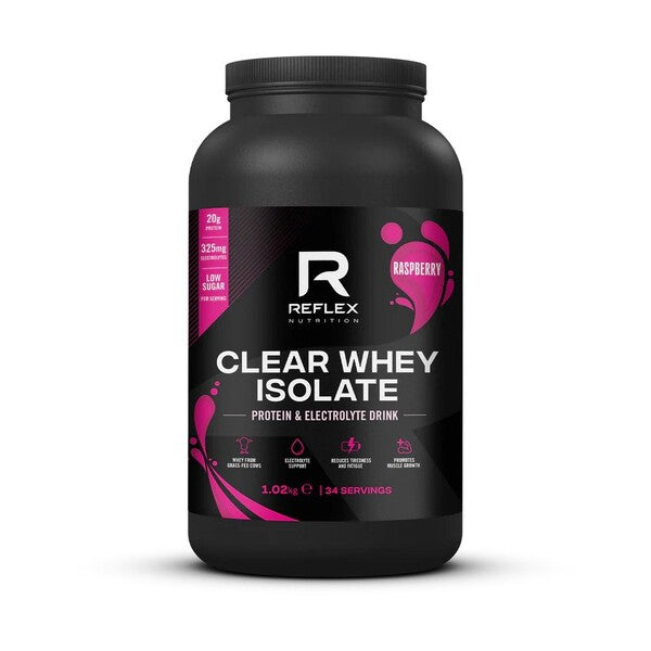Reflex Nutrition Clear Whey Isolate, Raspberry - 1020g