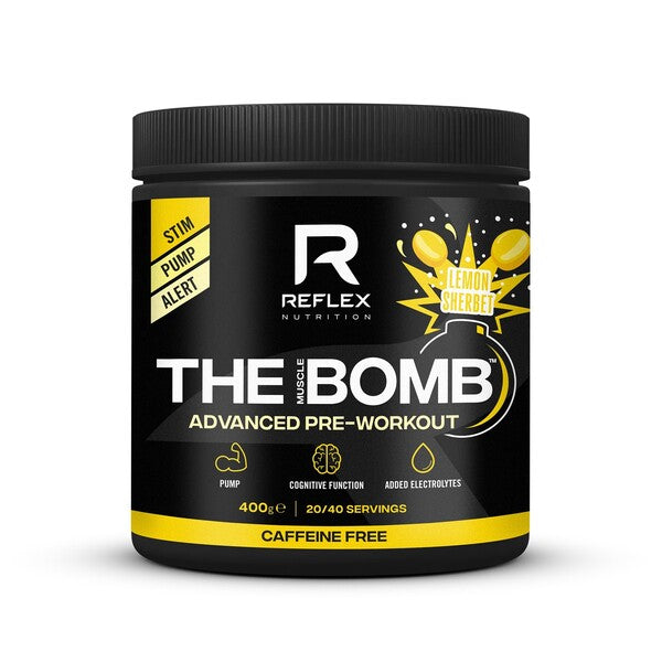 Reflex Nutrition The Muscle Bomb Caffeine Free, Lemon Sherbet - 400g