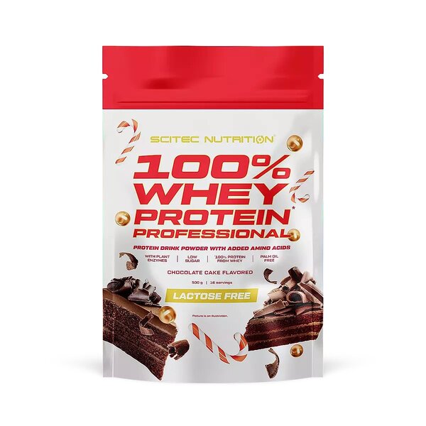 SciTec 100% Whey Protein Professional, Chocolate Cake - 500g