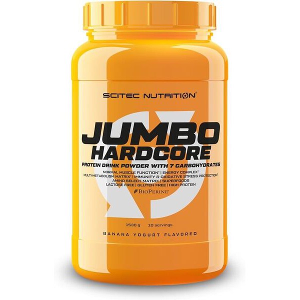 SciTec Jumbo Hardcore, Banana Yoghurt - 1530g