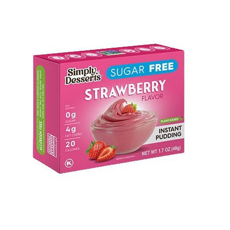 Simply Delish Instant Pudding, Strawberry - 48g