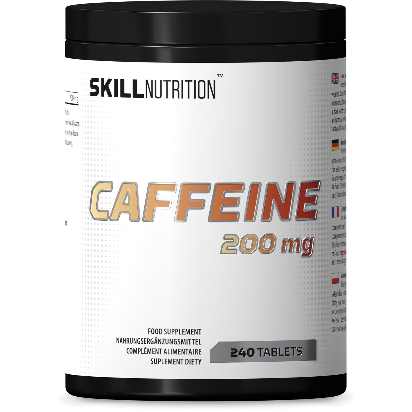 Skill Nutrition Caffeine, 200mg - 240 tabs