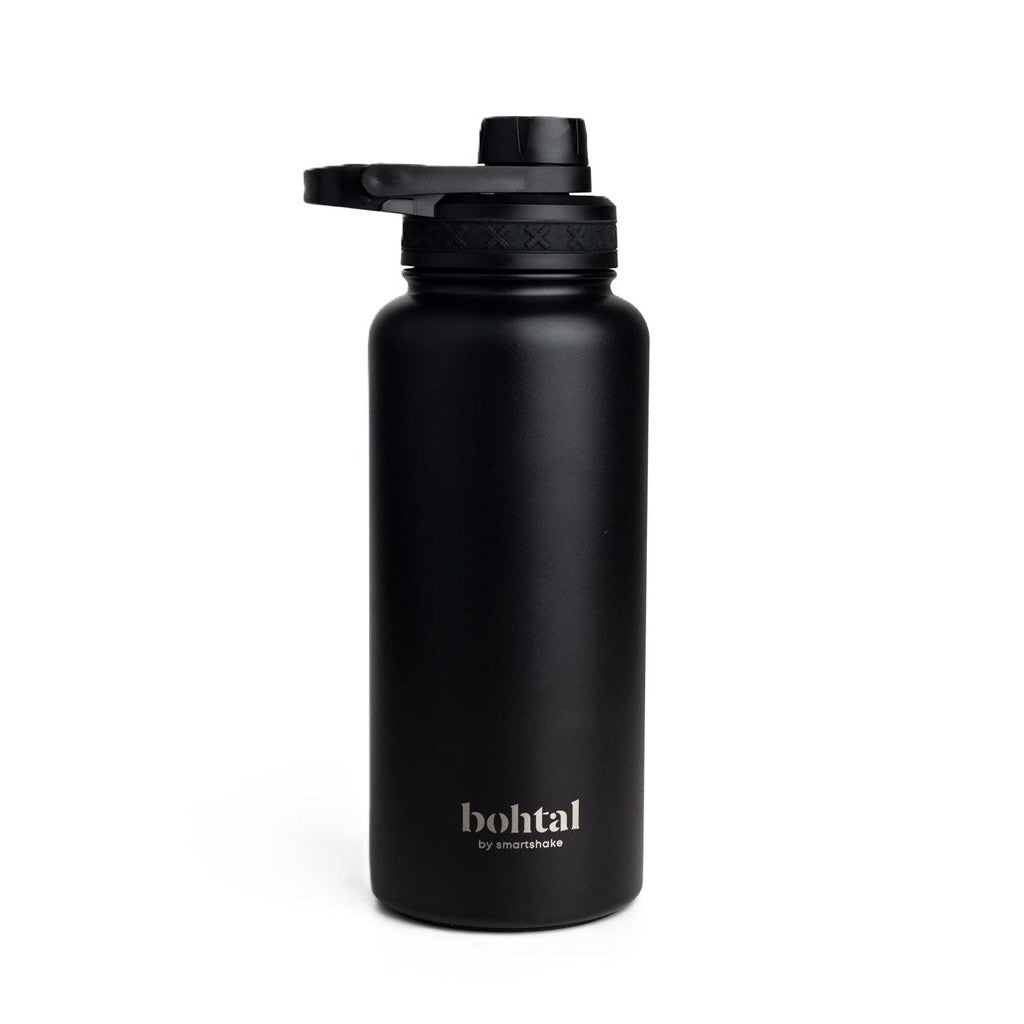 SmartShake Bohtal Insulated Sports Bottle, Black - 960 ml.