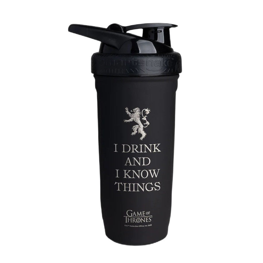 SmartShake Reforce Stainless Steel - Game Of Thrones, I Drink and I Know Things - 900 ml.