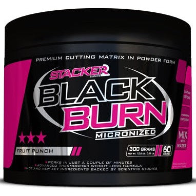 Stacker2 Europe Black Burn Micronized, Fruit Punch - 300g