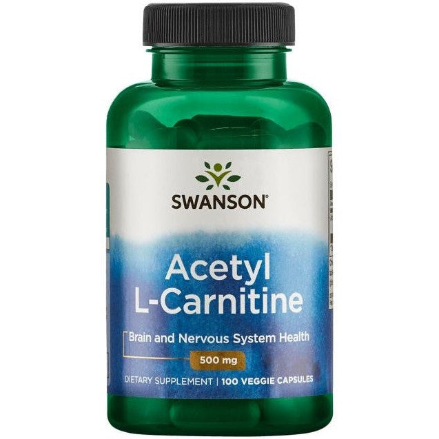 Swanson Acetyl L-Carnitine, 500mg - 100 vcaps