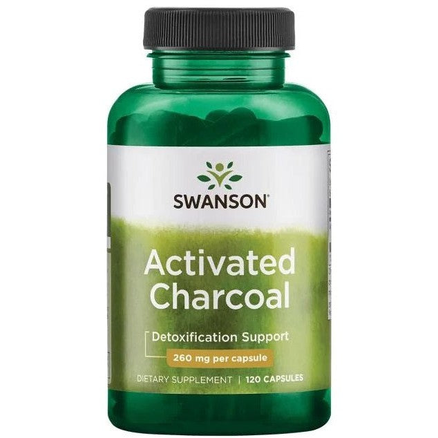 Swanson Activated Charcoal, 260mg - 120 caps