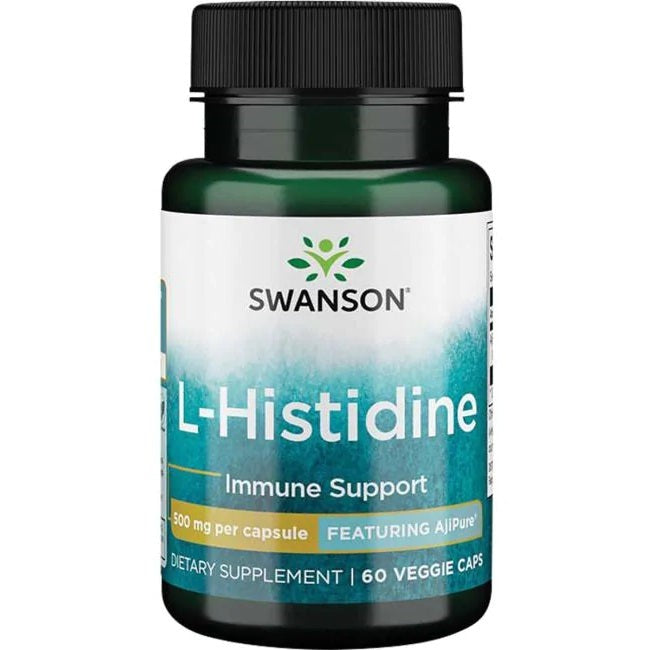 Swanson AjiPure L-Histidine, 500mg - 60 vcaps