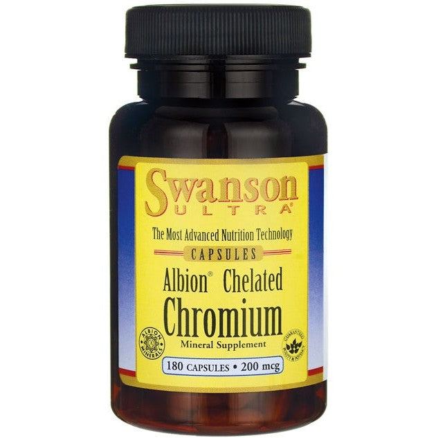 Swanson Albion Chelated Chromium, 200mcg - 180 caps