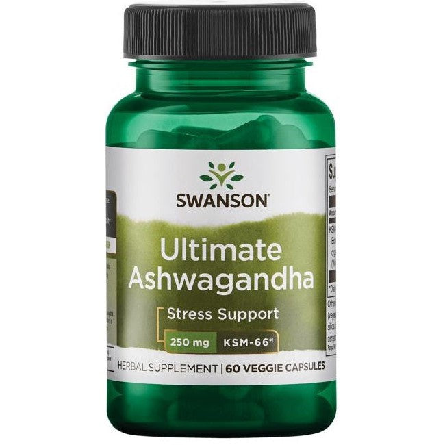Swanson Ashwagandha Ultimate KSM-66, 250mg - 60 vcaps