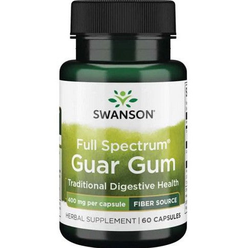 Swanson Full Spectrum Guar Gum, 400mg - 60 caps