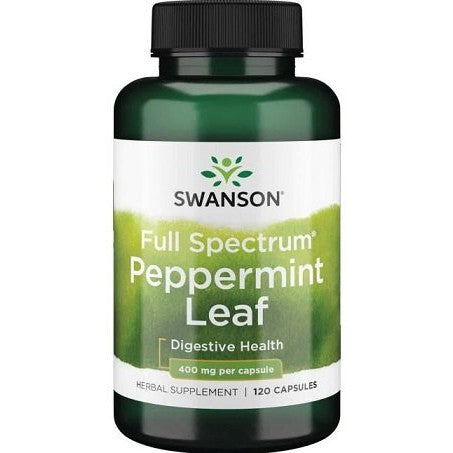 Swanson Full Spectrum Peppermint Leaf, 400mg - 120 caps