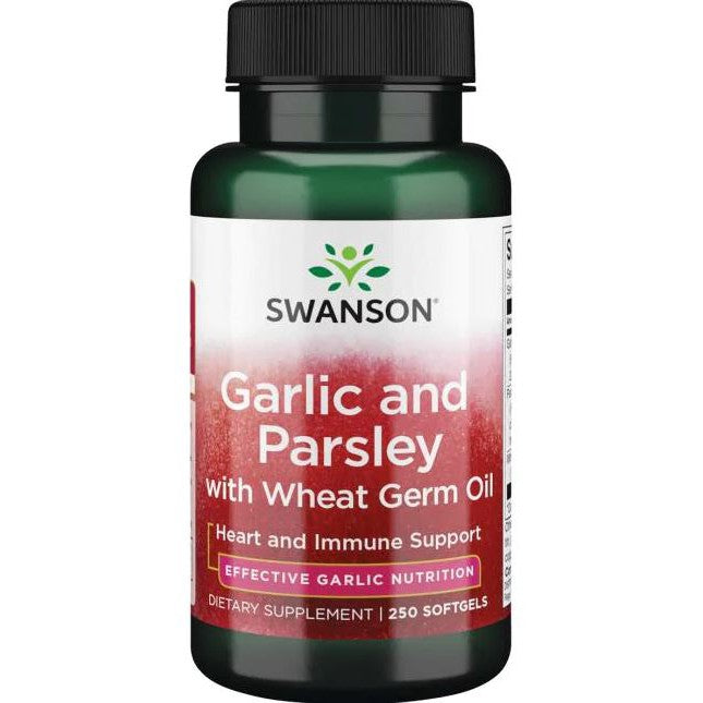 Swanson Garlic and Parsley with Wheat Germ Oil - 250 softgels