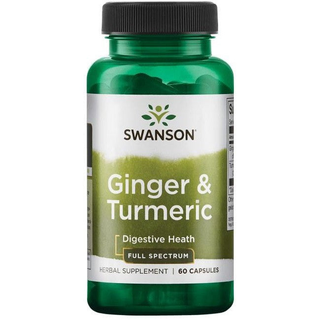 Swanson Ginger & Turmeric - 60 caps