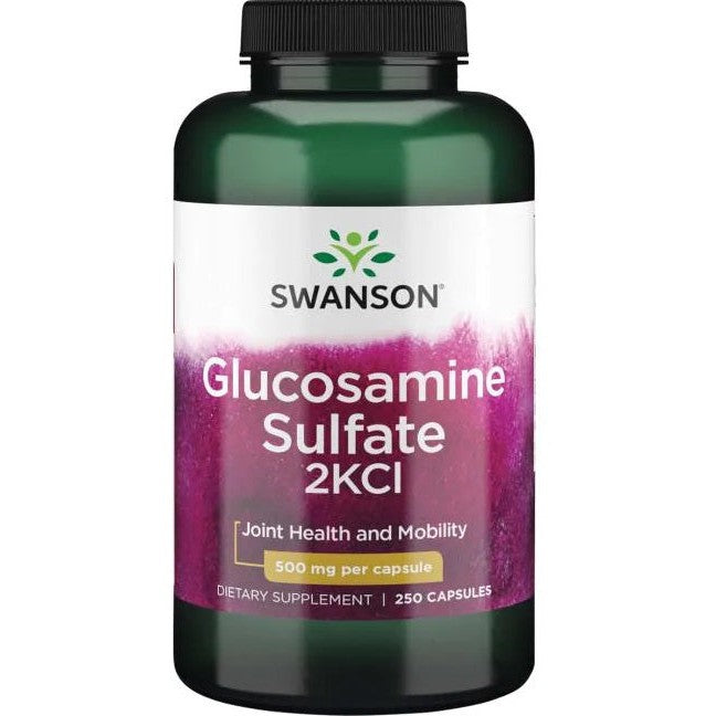 Swanson Glucosamine Sulfate 2KCl, 500mg - 250 caps