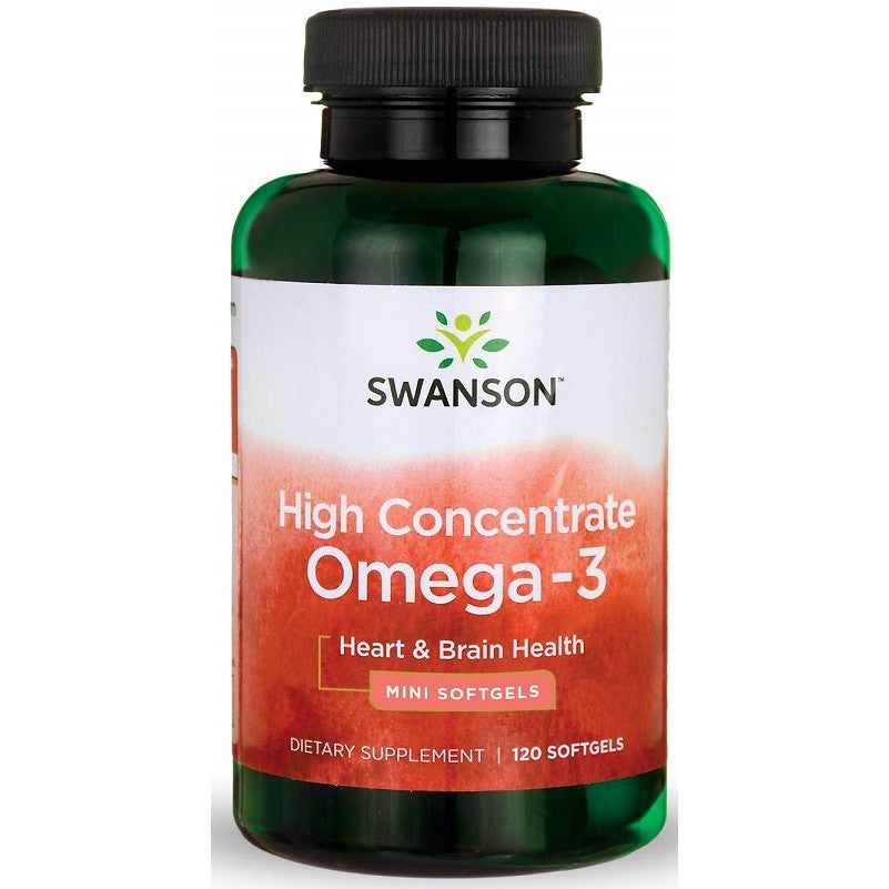 Swanson High Concentrate Omega-3 - 120 softgels