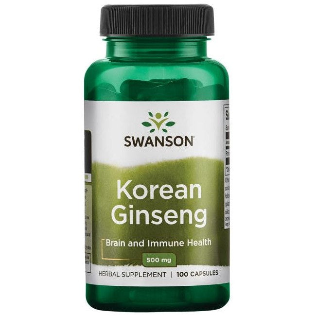 Swanson Korean Ginseng, 500mg - 100 caps