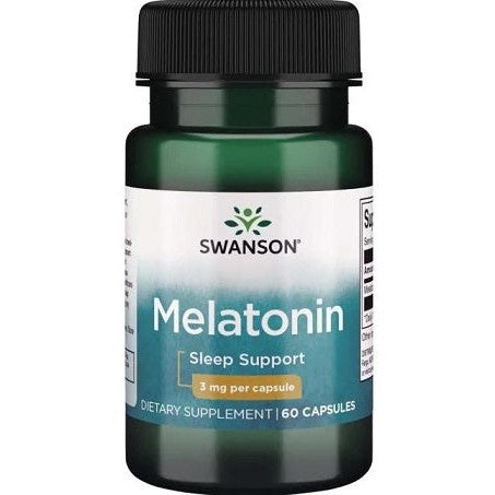 Swanson Melatonin, 3mg - 60 caps