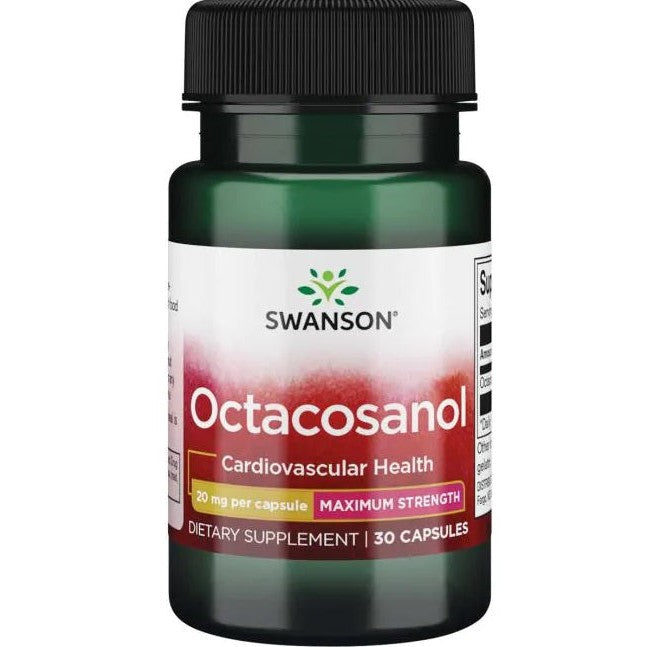 Swanson Octacosanol, Maximum-Strength 20mg - 30 caps