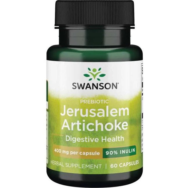 Swanson Prebiotic Jerusalem Artichoke, 400mg - 60 caps