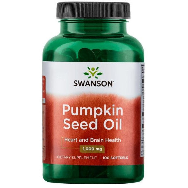Swanson Pumpkin Seed Oil, 1000mg - 100 softgels