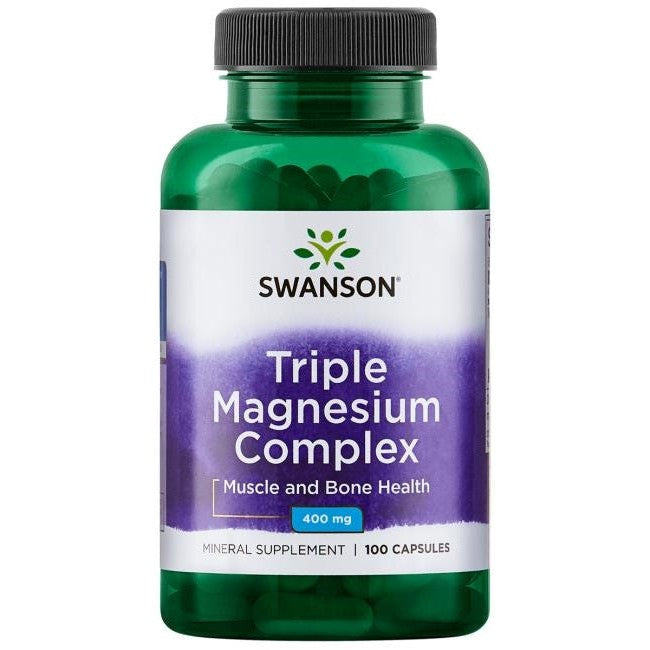 Swanson Triple Magnesium Complex, 400mg - 100 caps