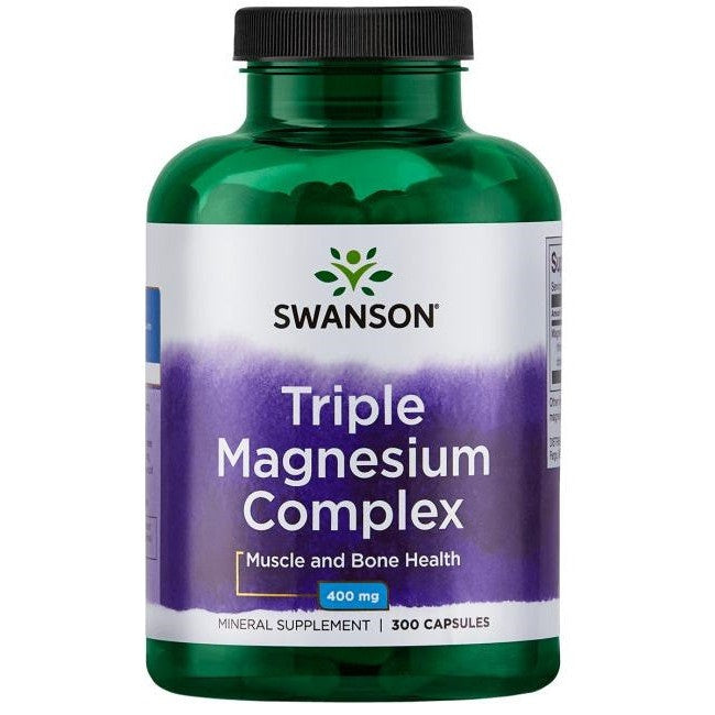 Swanson Triple Magnesium Complex, 400mg - 300 caps