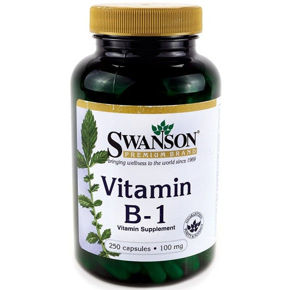 Swanson Vitamin B-1 (Thiamin), 100mg - 250 caps