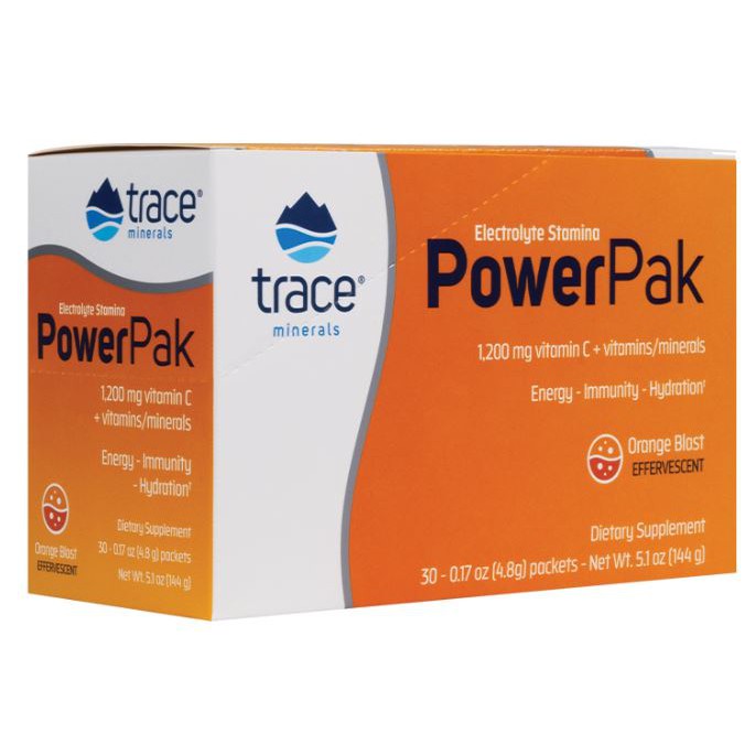 Trace Minerals Electrolyte Stamina Power Pak, Orange Blast - 30 packets