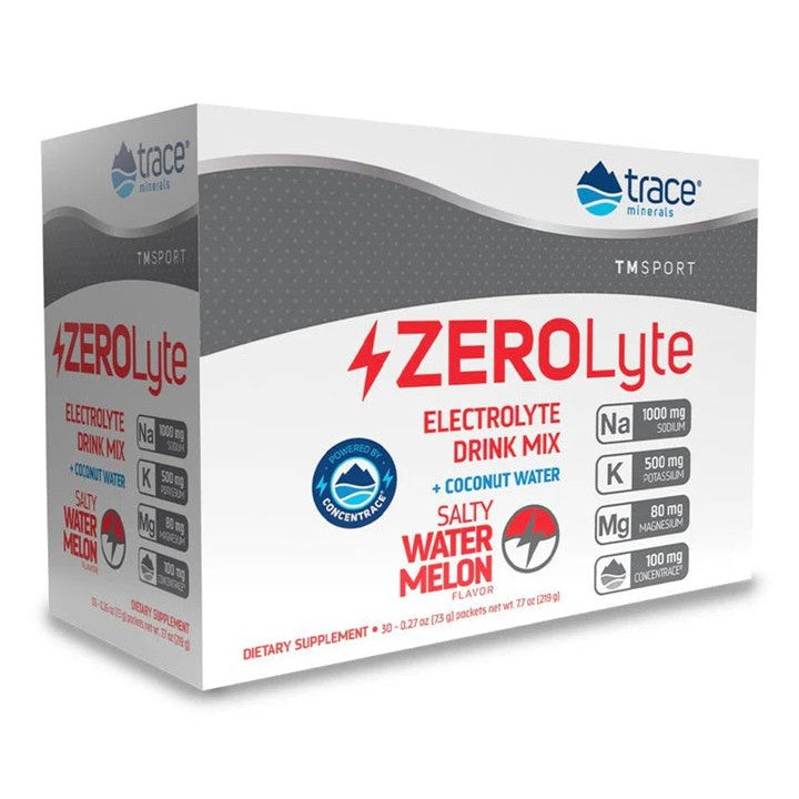 Trace Minerals ZEROLyte, Salty Watermelon - 30 packets