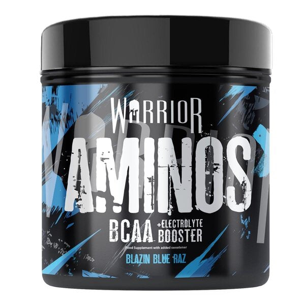Warrior Aminos BCAA, Blazin Blue Raz - 360g