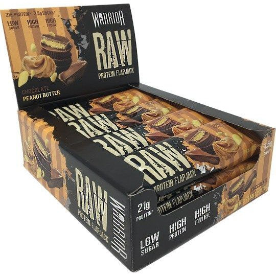 Warrior Raw Protein Flapjack, Chocolate Peanut Butter - 12 bars