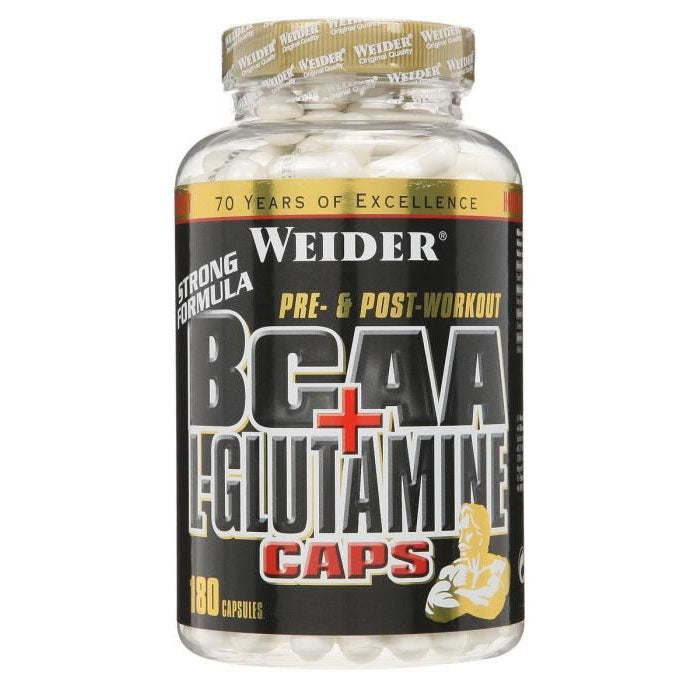 Weider BCAA + L-Glutamine Caps - 180 caps