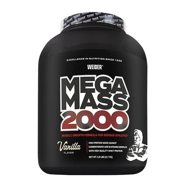 Weider Mega Mass 2000, Vanilla - 2700g