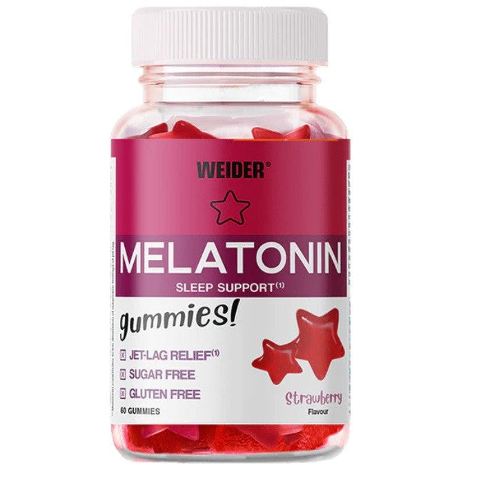 Weider Melatonin, Strawberry - 60 gummies