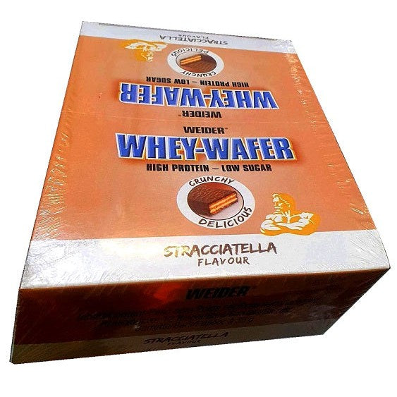 Weider Whey-Wafer, Stracciatella - 12 x 35g