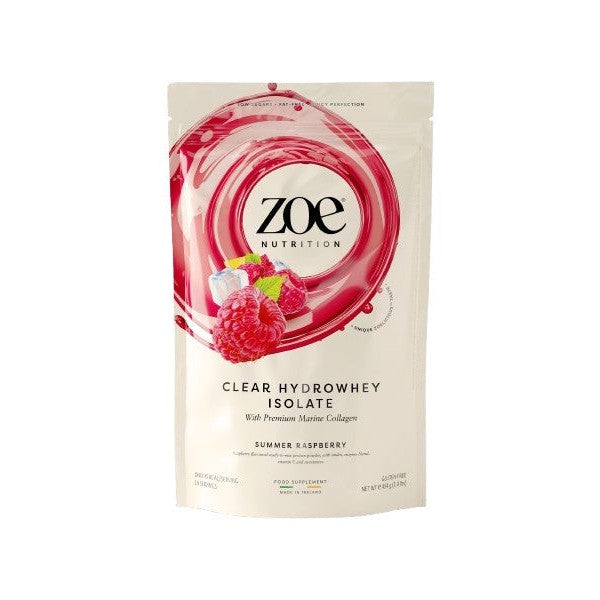 ZOE Nutrition Clear Hydrowhey Isolate, Summer Raspberry - 454g