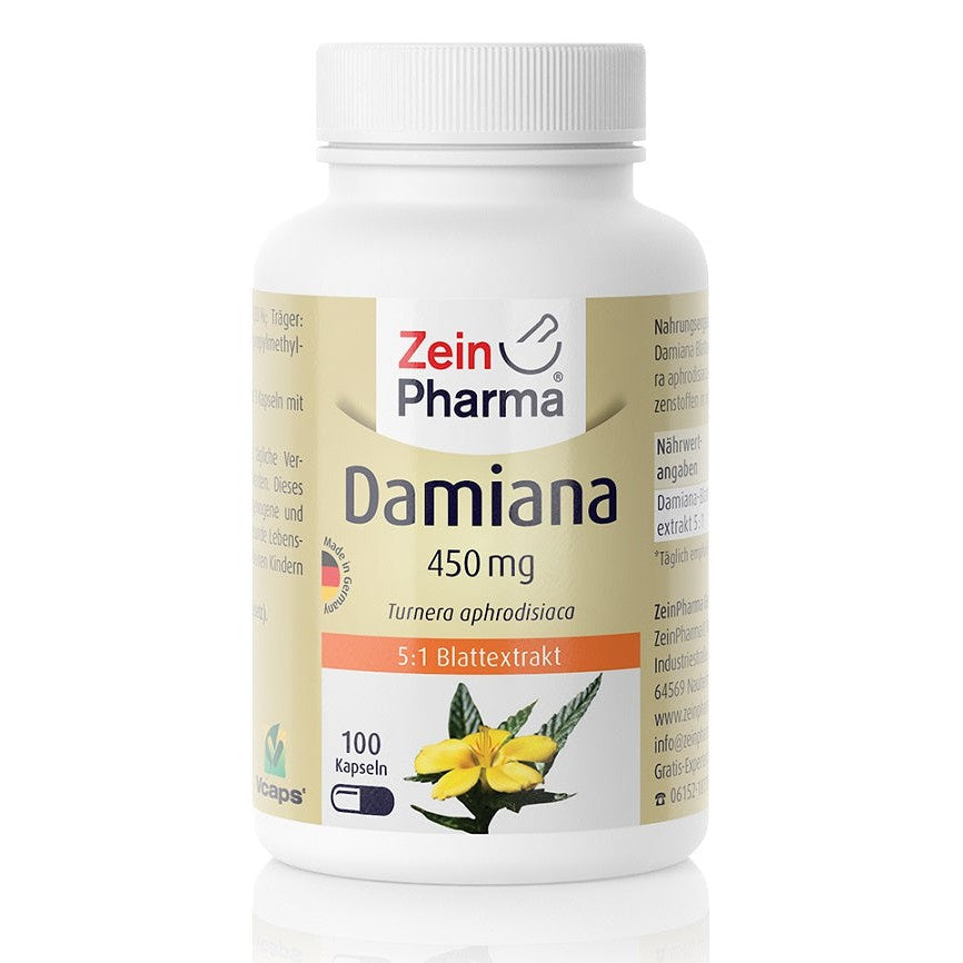 Zein Pharma Damiana, 450mg - 100 caps