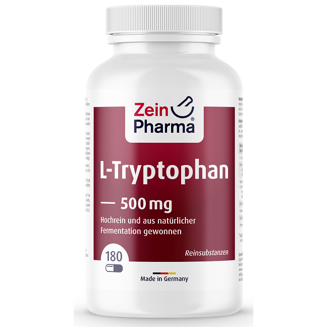 Zein Pharma L-Tryptophan, 500mg - 180 caps