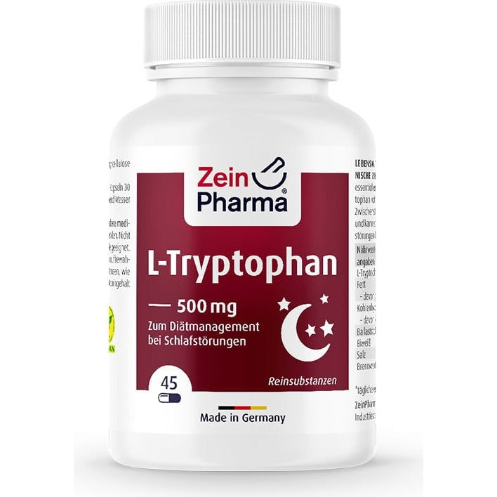 Zein Pharma L-Tryptophan, 500mg - 45 vcaps