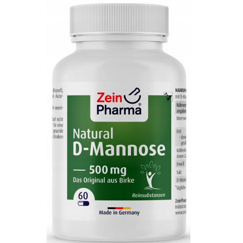 Zein Pharma Natural D-Mannose, 500mg - 60 caps